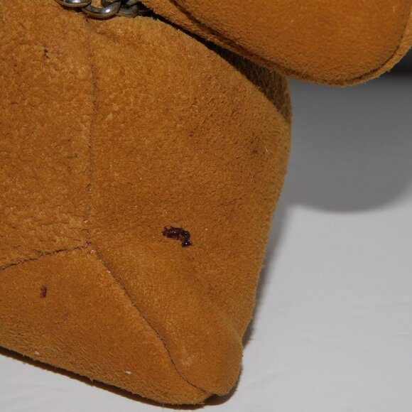 Vintage 70s Sallingboe Denmark stuffed Tan Brown Leather bulldog Dog ** READ - Picture 8 of 9